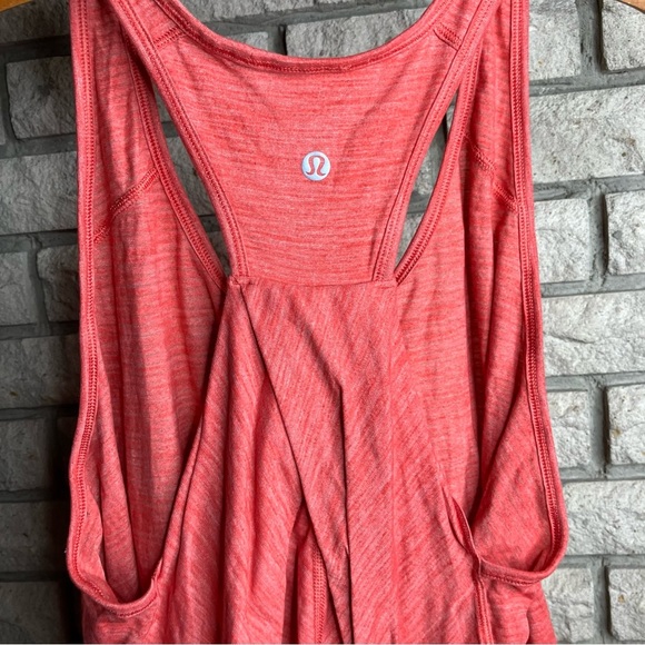 Lululemon Essential Tank Heathered Red Orange - Picture 4 of 6